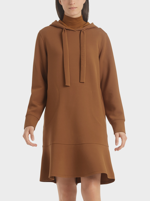 Kapuzenkleid mit Volant