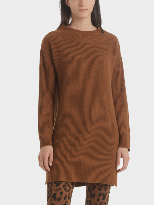 Knitted dress with cashmere
