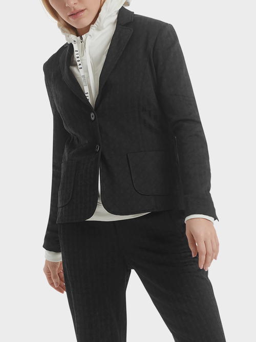 Blazer in een matte en glanzende look