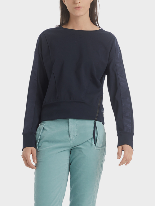 Sweatshirt mit Reißverschluss-Detail