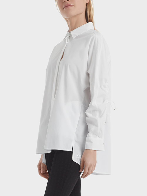 Katoenen blouse met koorddetails