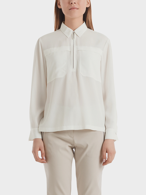 Blouse met zijde
