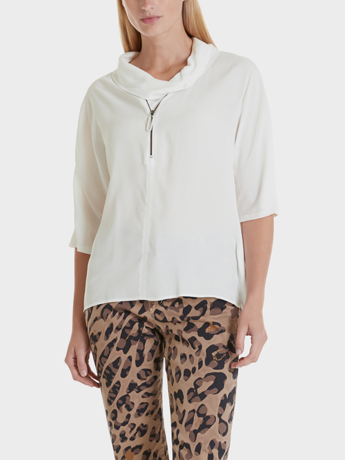 Blouseshirt met zijde