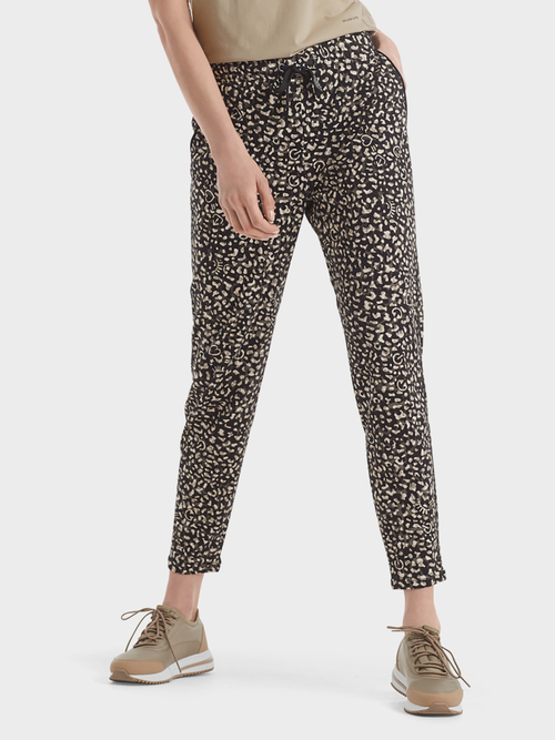 Pantalon met icoon-luipaardprint