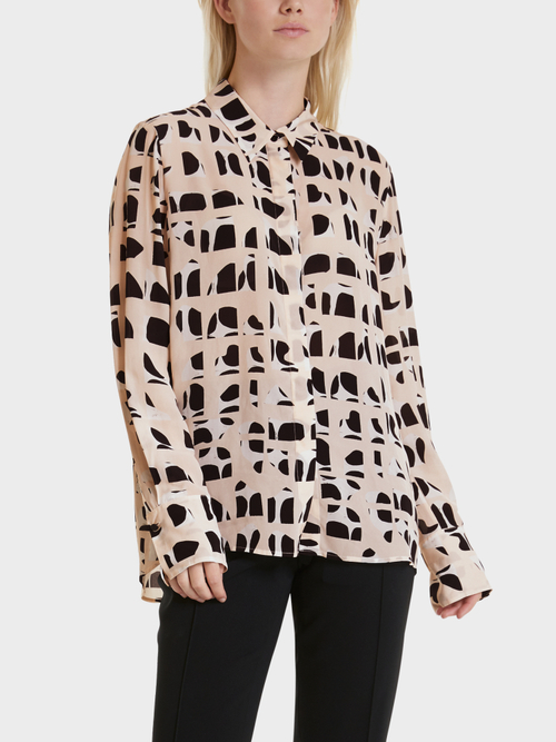 Weite Bluse aus Viskose