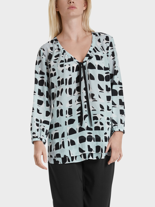 Print-Bluse aus Viskose