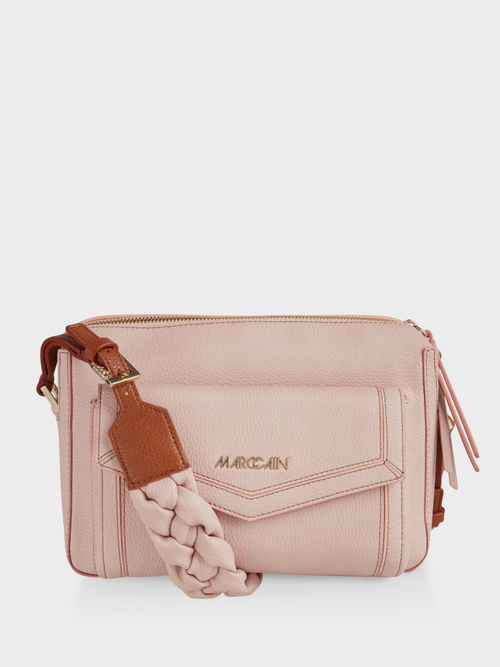 Schultertasche mit Flecht-Detail
