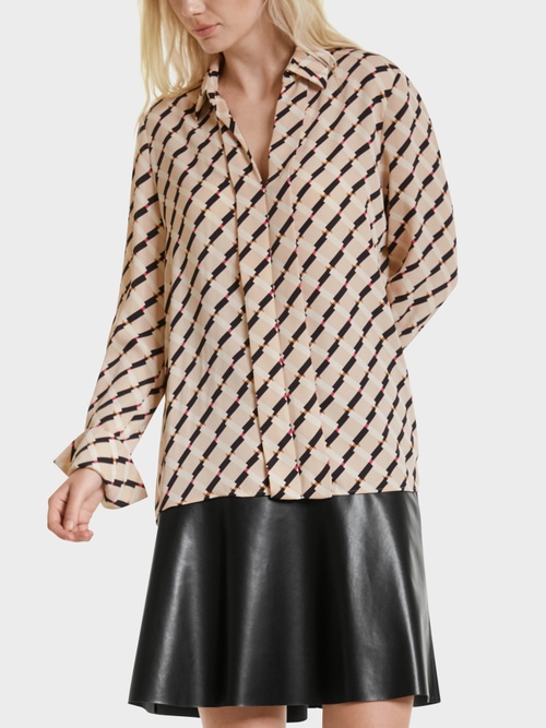 Bluse mit Graphic Print