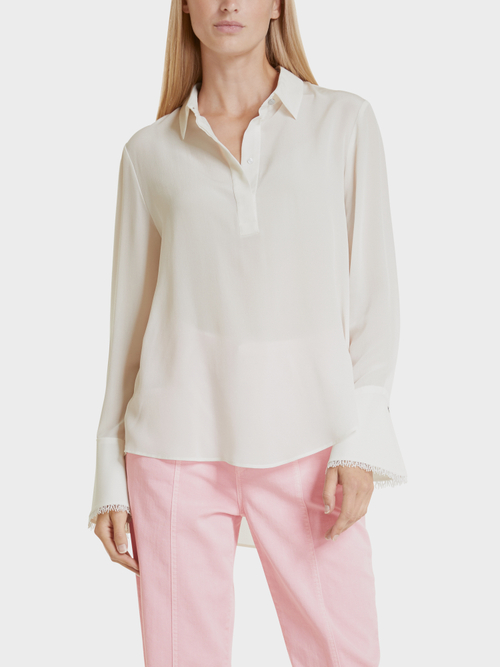 Weite Bluse aus Seide