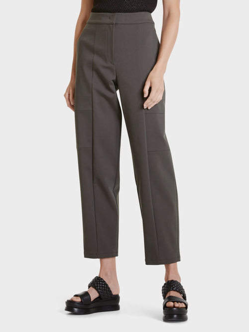 Weite High-Waist-Stretchhose