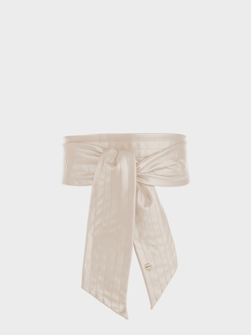 Wrap belt in faux nappa leather