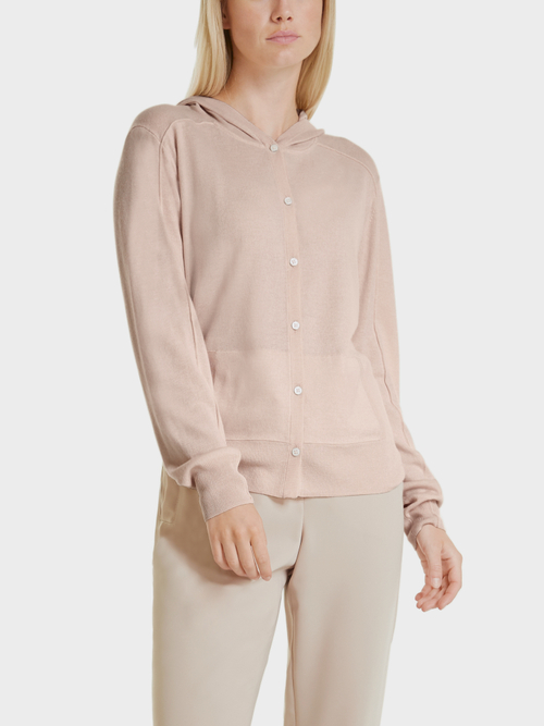 Strickjacke mit Kapuze