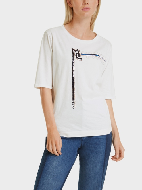 Shirt mit Pailletten-Stickerei