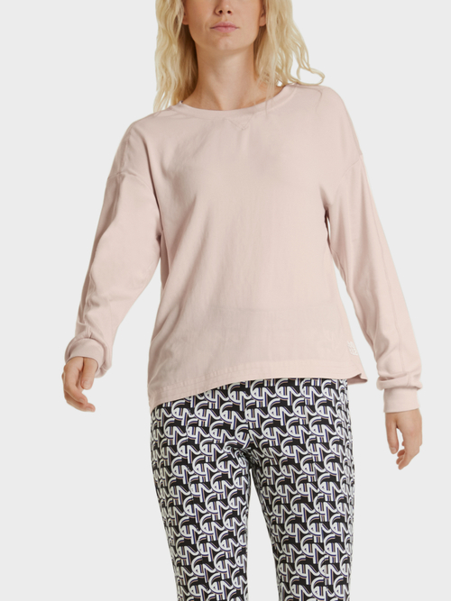 Blusenshirt aus Materialmix