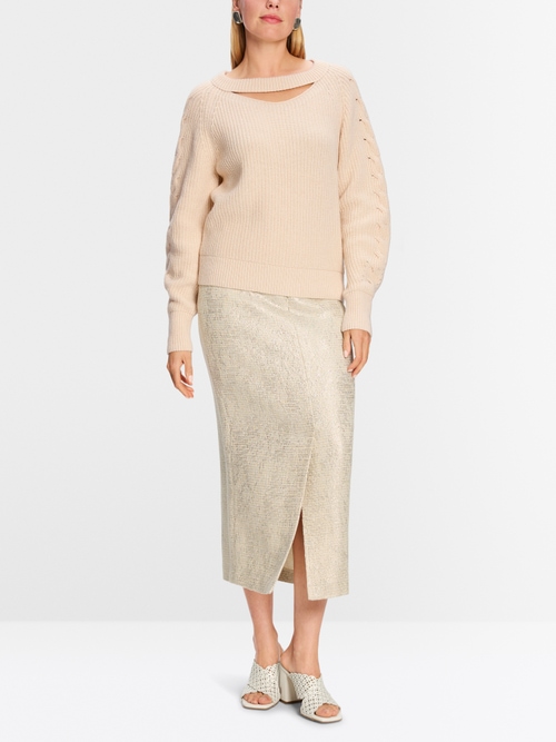 Pull découpé Knitted in Germany