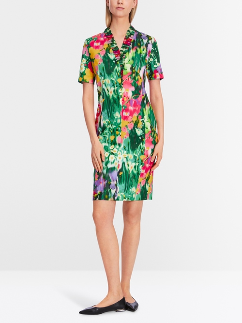 Robe en néoprène plissée