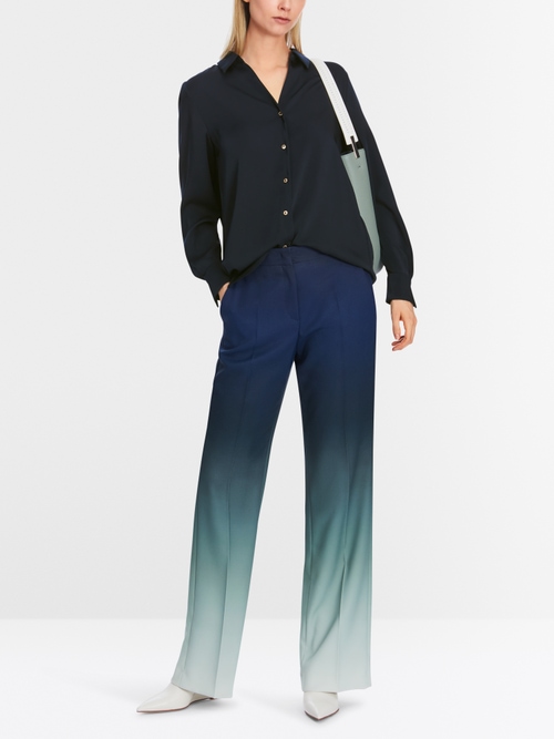 Overhemdblouse met sierknopen