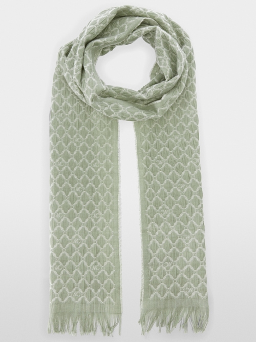 Wool scarf with double face