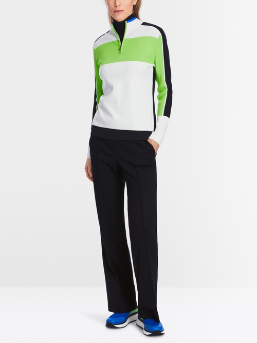 Sweater with colour blocking