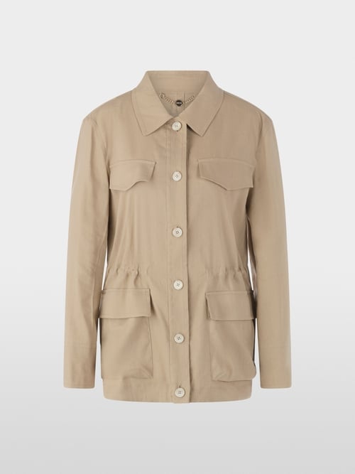 Veste-chemise unie de style utilitaire