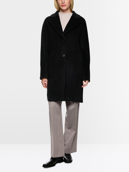 Manteau ample en laine d'alpaga mélangée