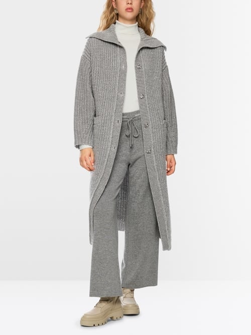 Knitted in Germany long knit cardigan