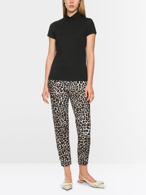 Tee-shirt col roulé fendu