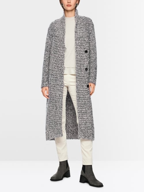 Knitted in Germany wool blend coat