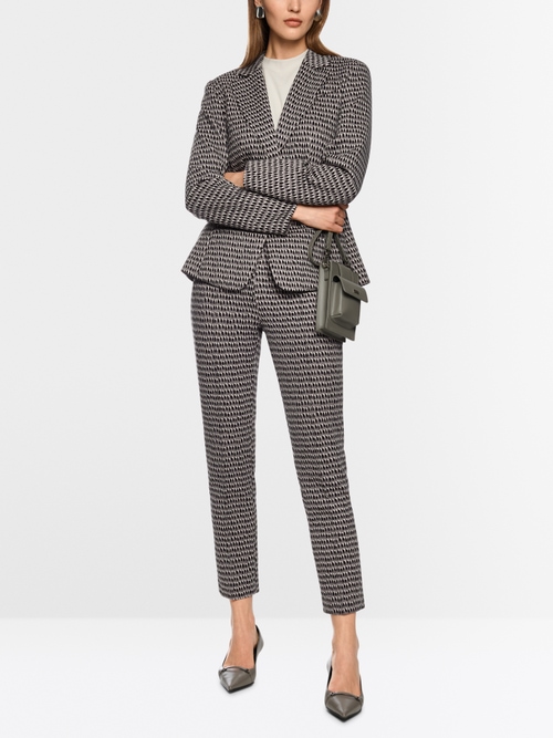 Blazer with tie belt