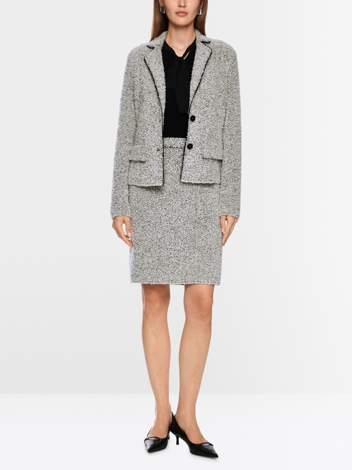 Blazer bouclé tricoté en Allemagne