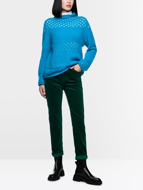 Pull en mélange d'alpaga tricoté en Allemagne