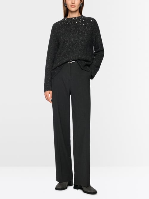Pull en mélange d'alpaga avec détails pailletés