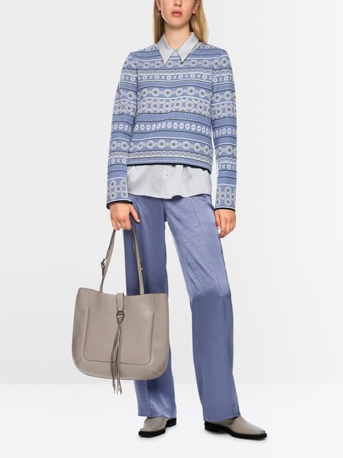 Jacquard-Pullover Knitted in Germany