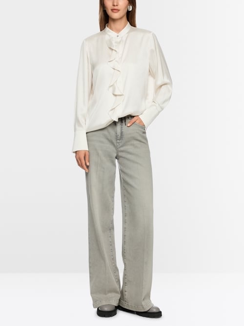 Zijden blouse met volant