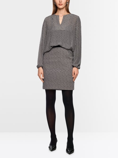 Blouse van viscose met sprinklesprint