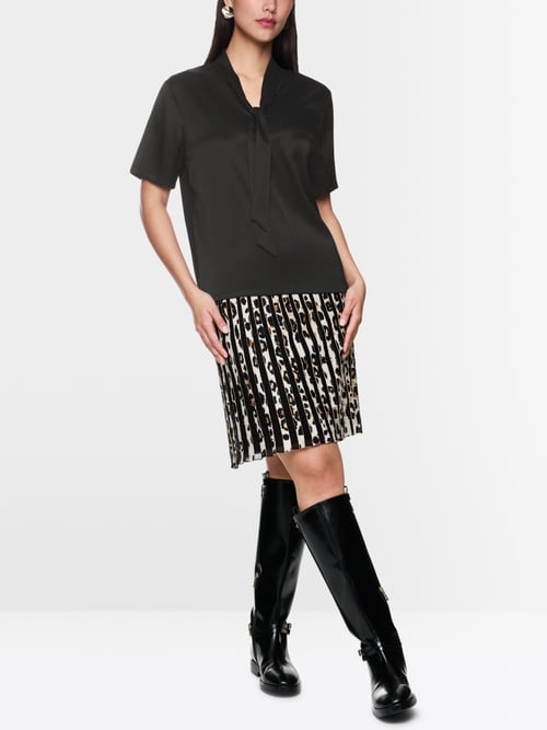 Blouse-chemise à col lavallière