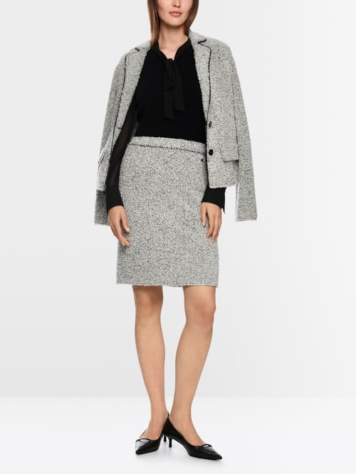 Knitted in Germany bouclé skirt