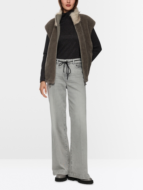 Jeans WARRI coupe large avec broderie