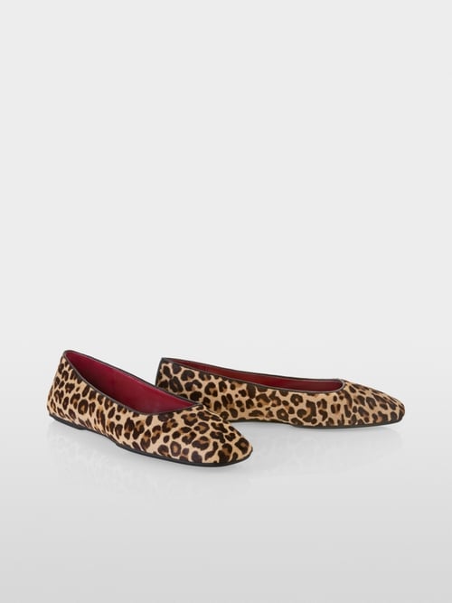 Ballerines Leo avec fourrure de poney