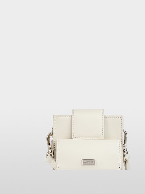 Mini sac en cuir avec poches extérieures