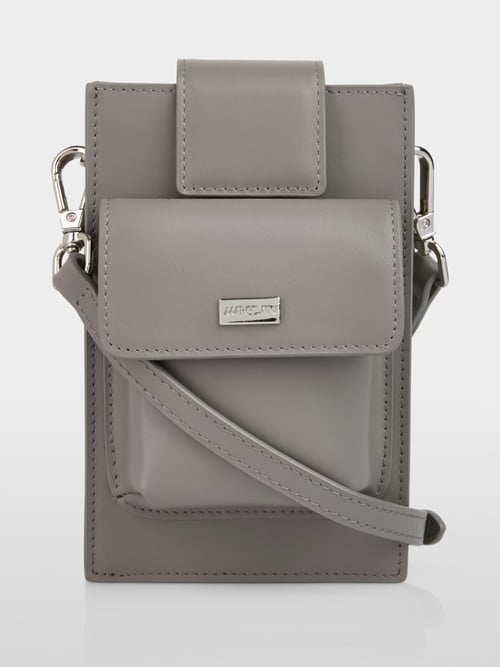 Mini sac en cuir avec poches extérieures