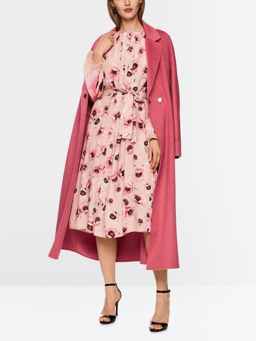 Midi-jurk met bloemenprint