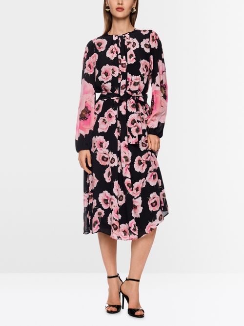 Midi-jurk met bloemenprint