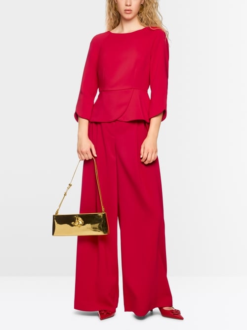 Elegant blouse with peplum