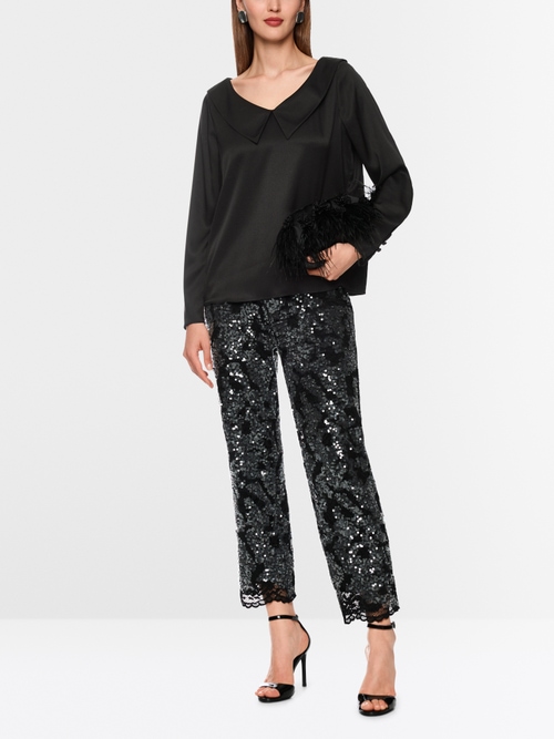 Elegante zijden blouse