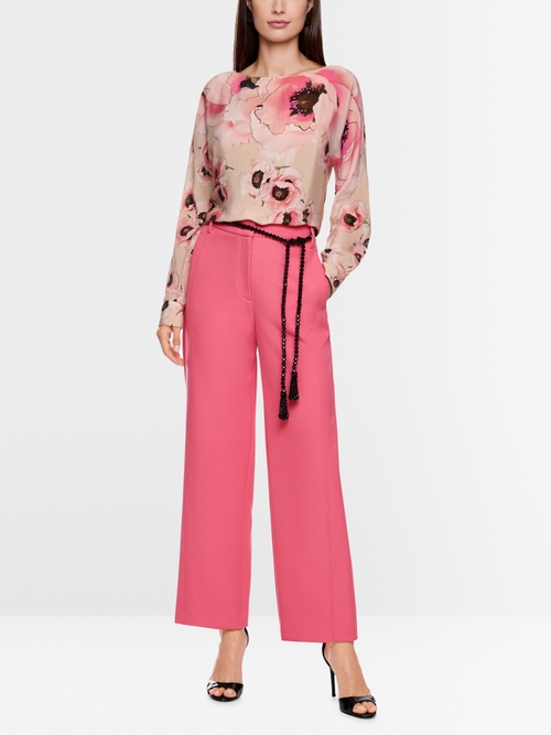 Stoffen broek FÉS met hoge taille