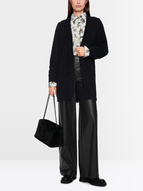 WARRI wide fit faux leather trousers