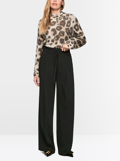 Pantalon large à taille paperbag WICHITA