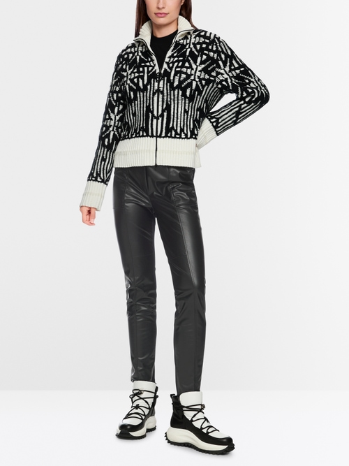 Imitatieleren broek SOFIA in bikerstijl