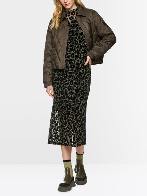 Robe longue moulante en maille